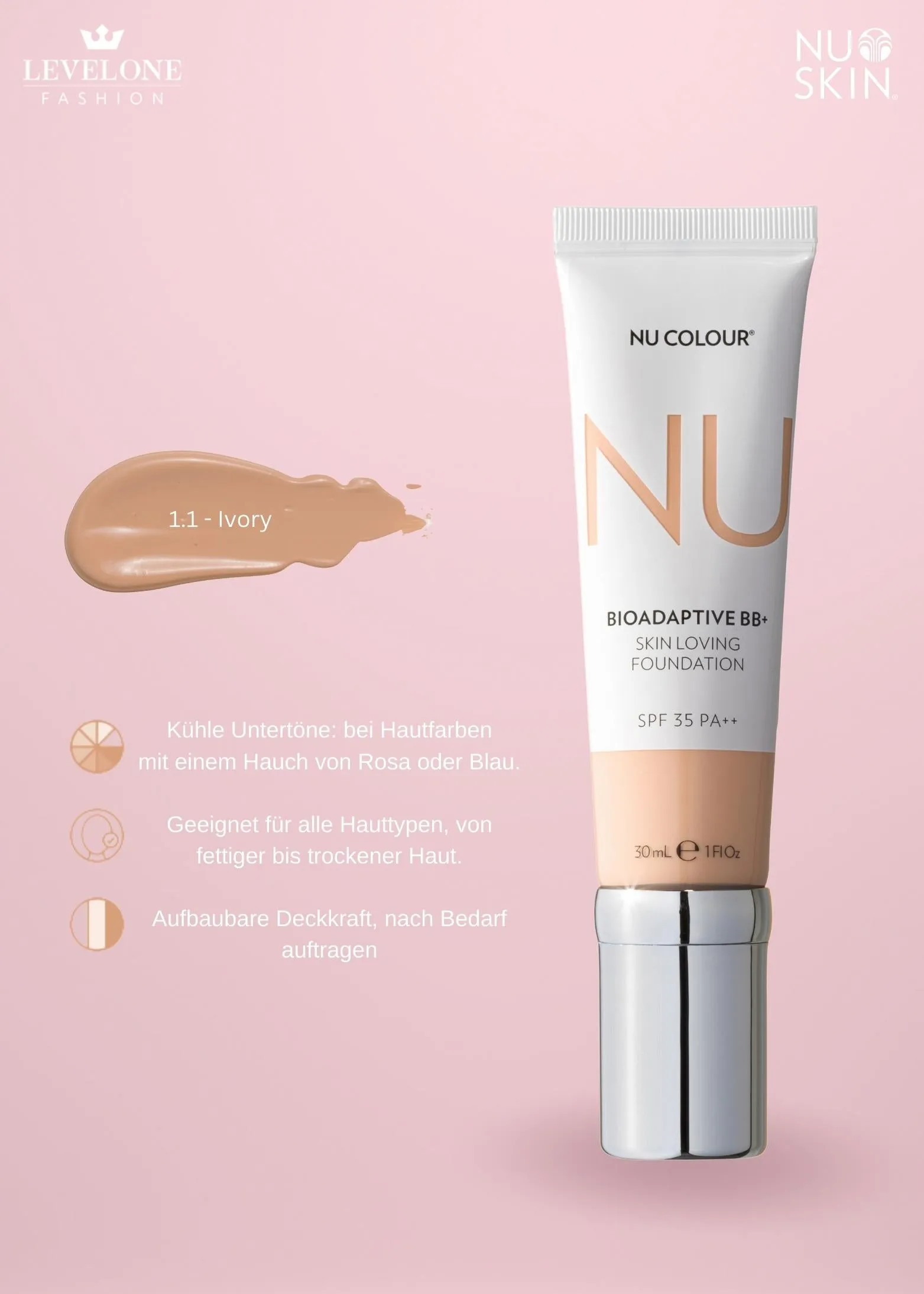 Nu Colour Bioadaptive* BB  Skin Loving Foundation