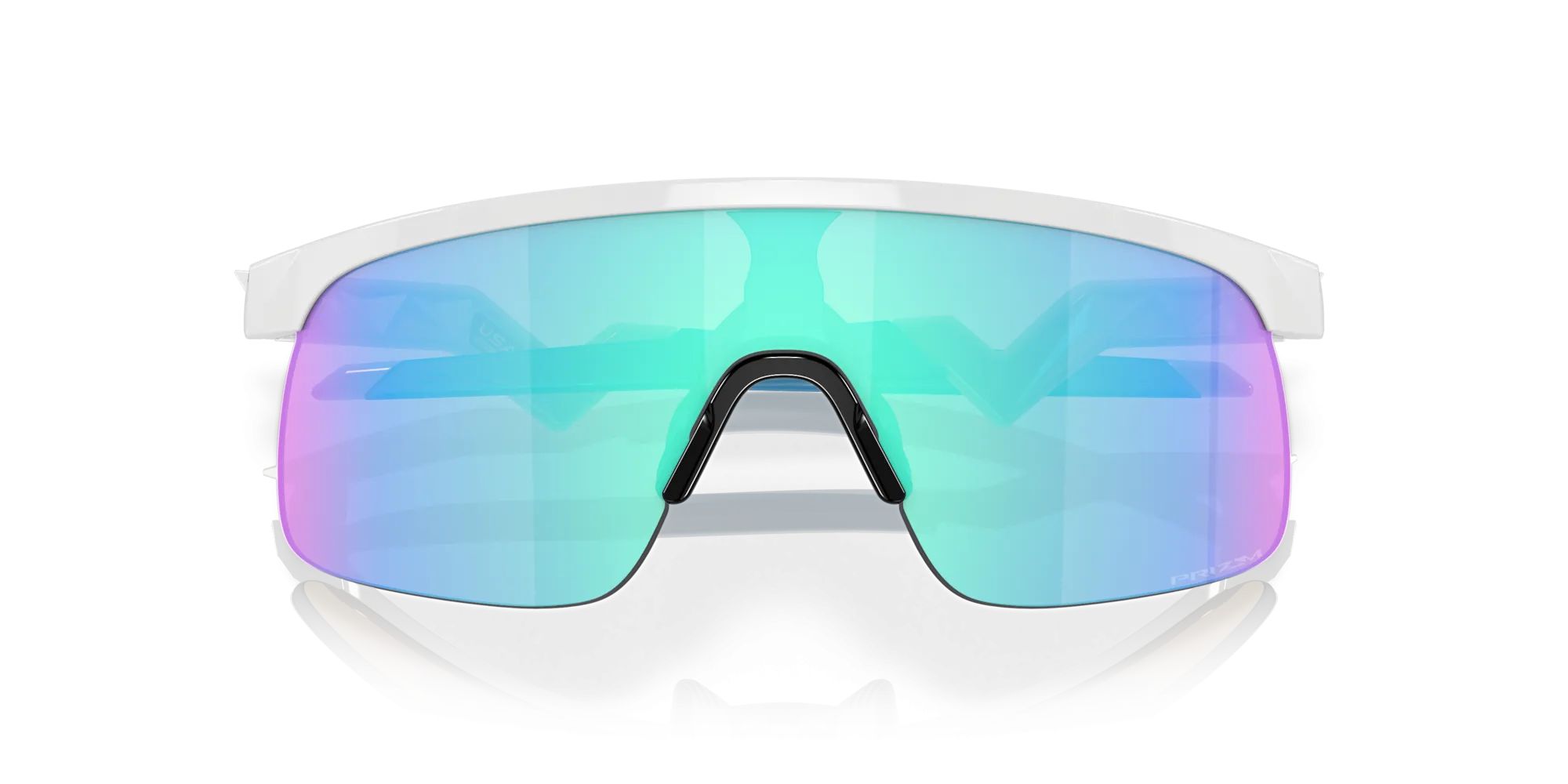 Oakley Resistor Prizm Sapphire Lenses Polished White Frame - (Youth Fit)