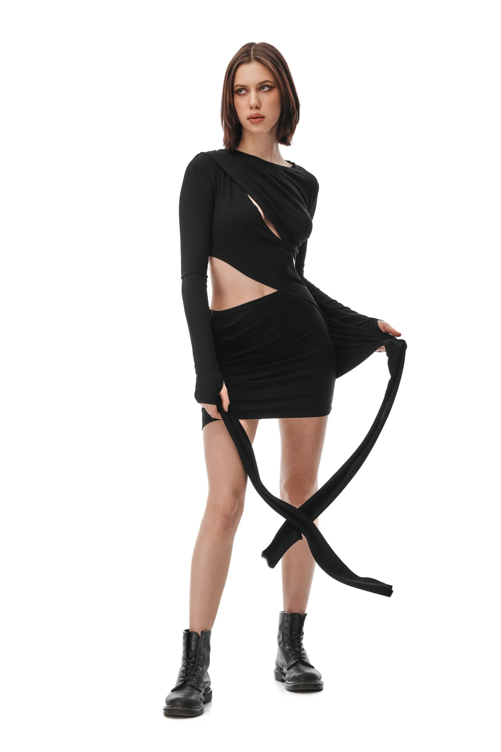 Obsidian Cut-out Dress