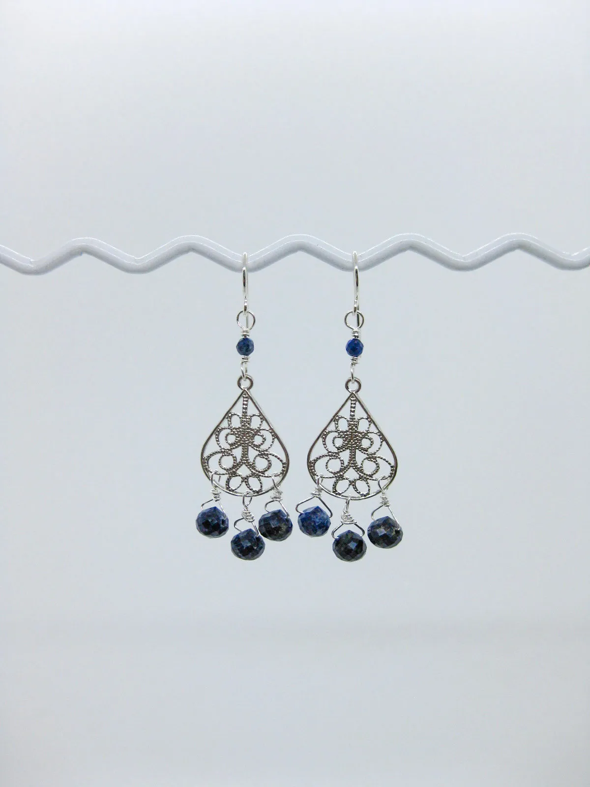 Olive: Lapis Chandelier - e626