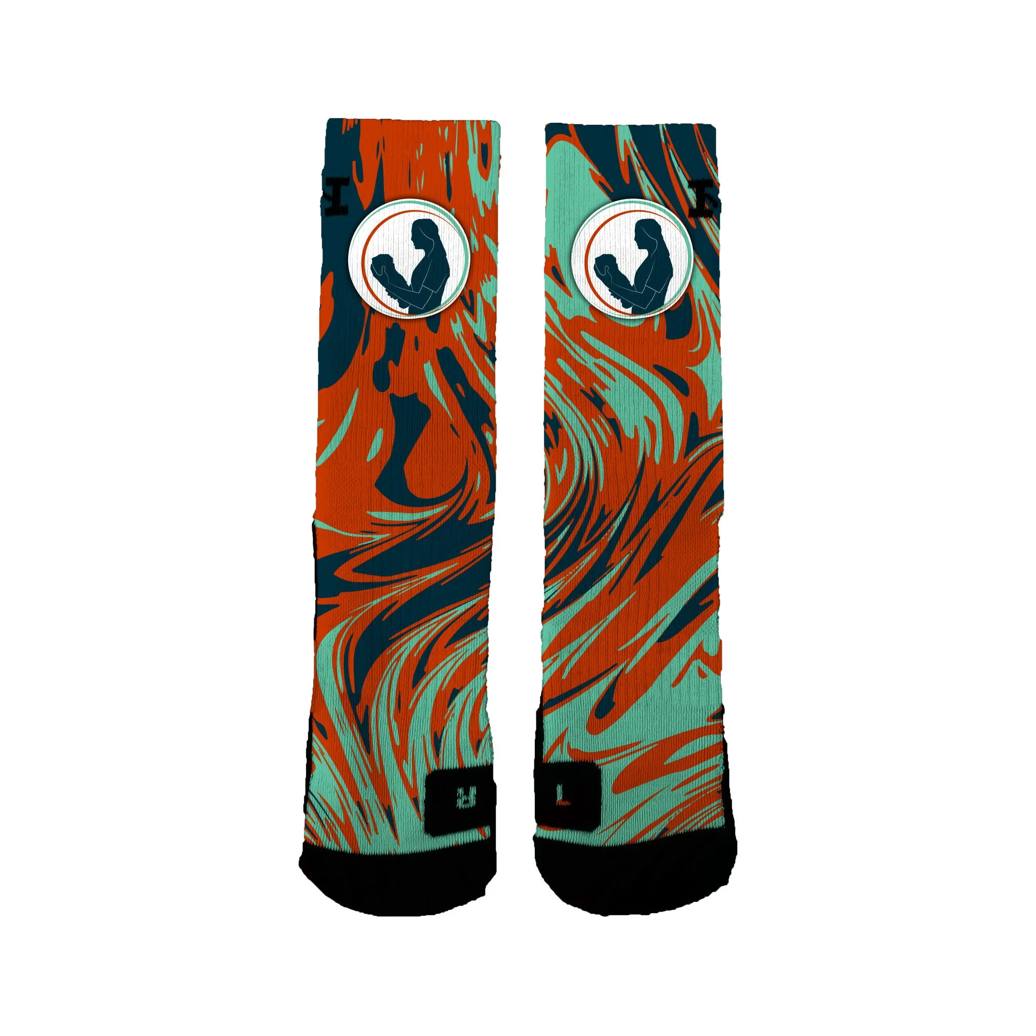 Oregon Acnm Foundation Swirl Socks