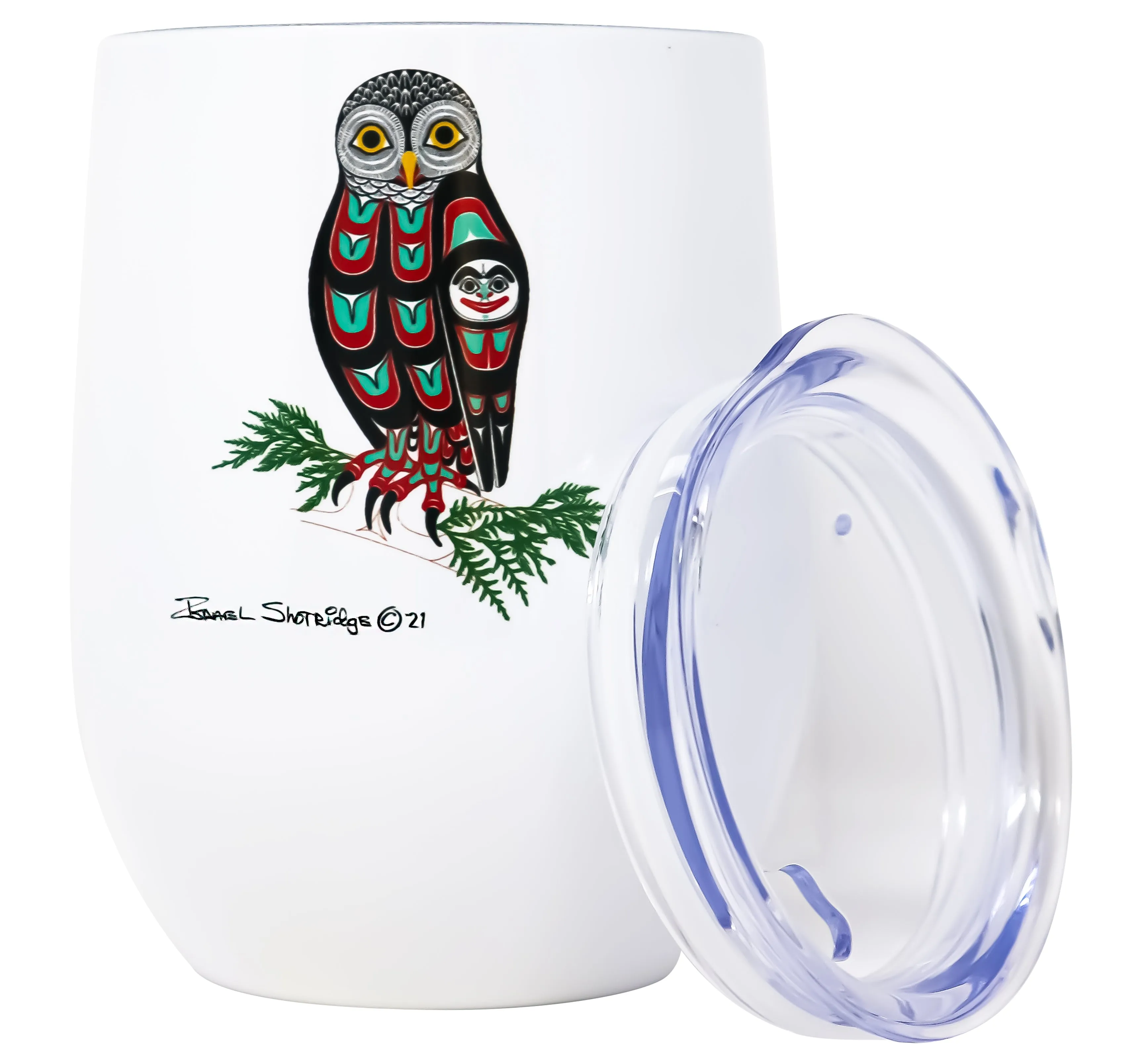 Owl Formline Wine Goblet