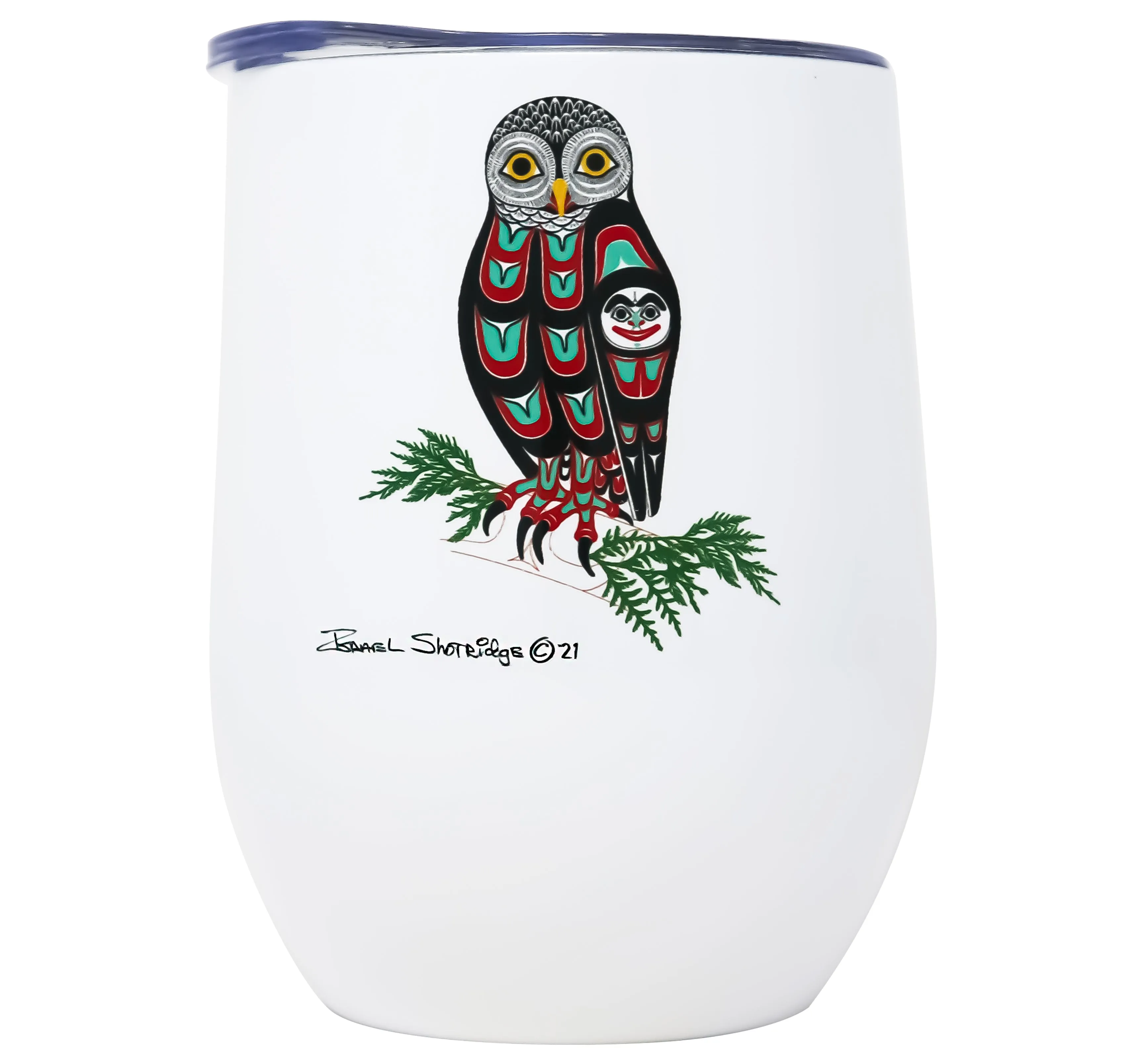 Owl Formline Wine Goblet