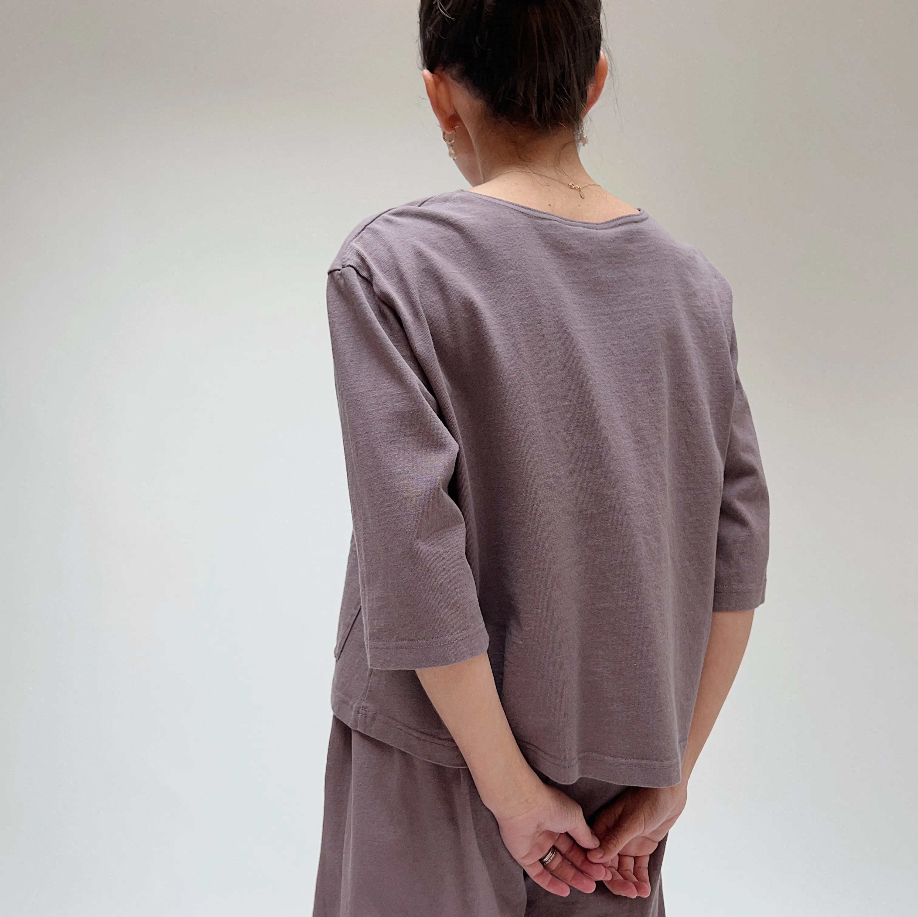 Pacific Cotton | Boxy Shirt in Hellebore