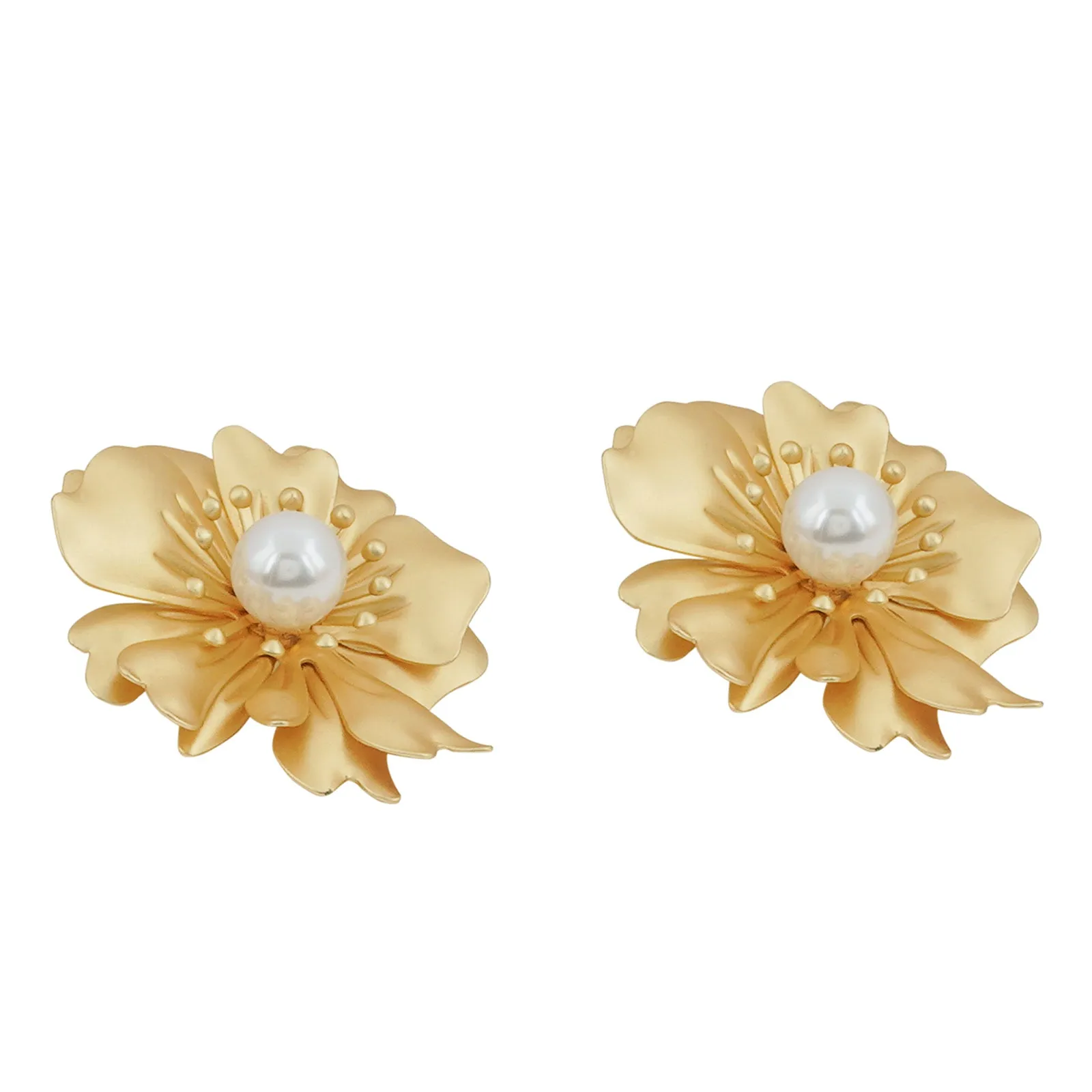 Panzy Gold Earrings