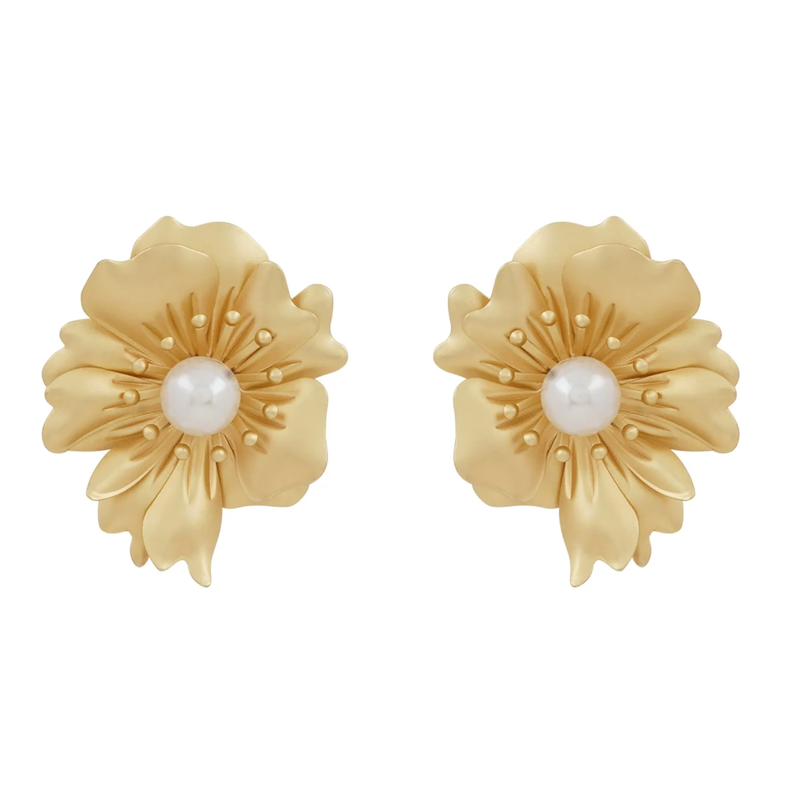 Panzy Gold Earrings