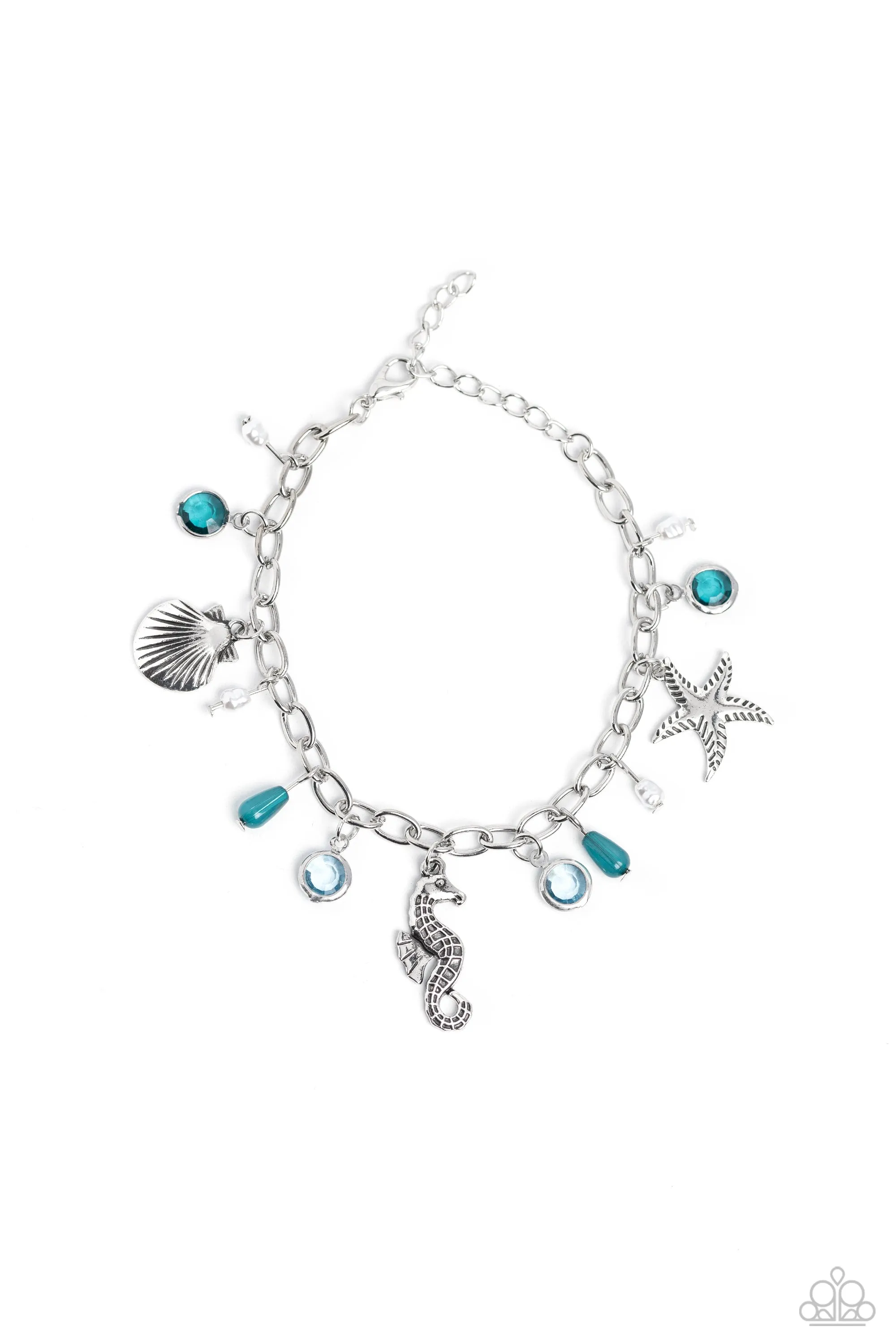 Paparazzi Seahorse Serenade Blue Bracelet