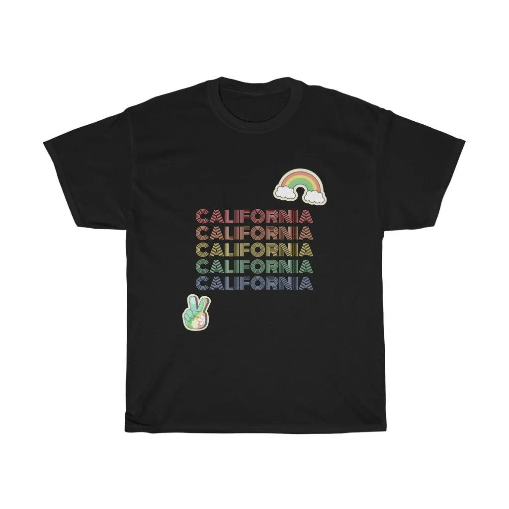 Peace Love & California Tee