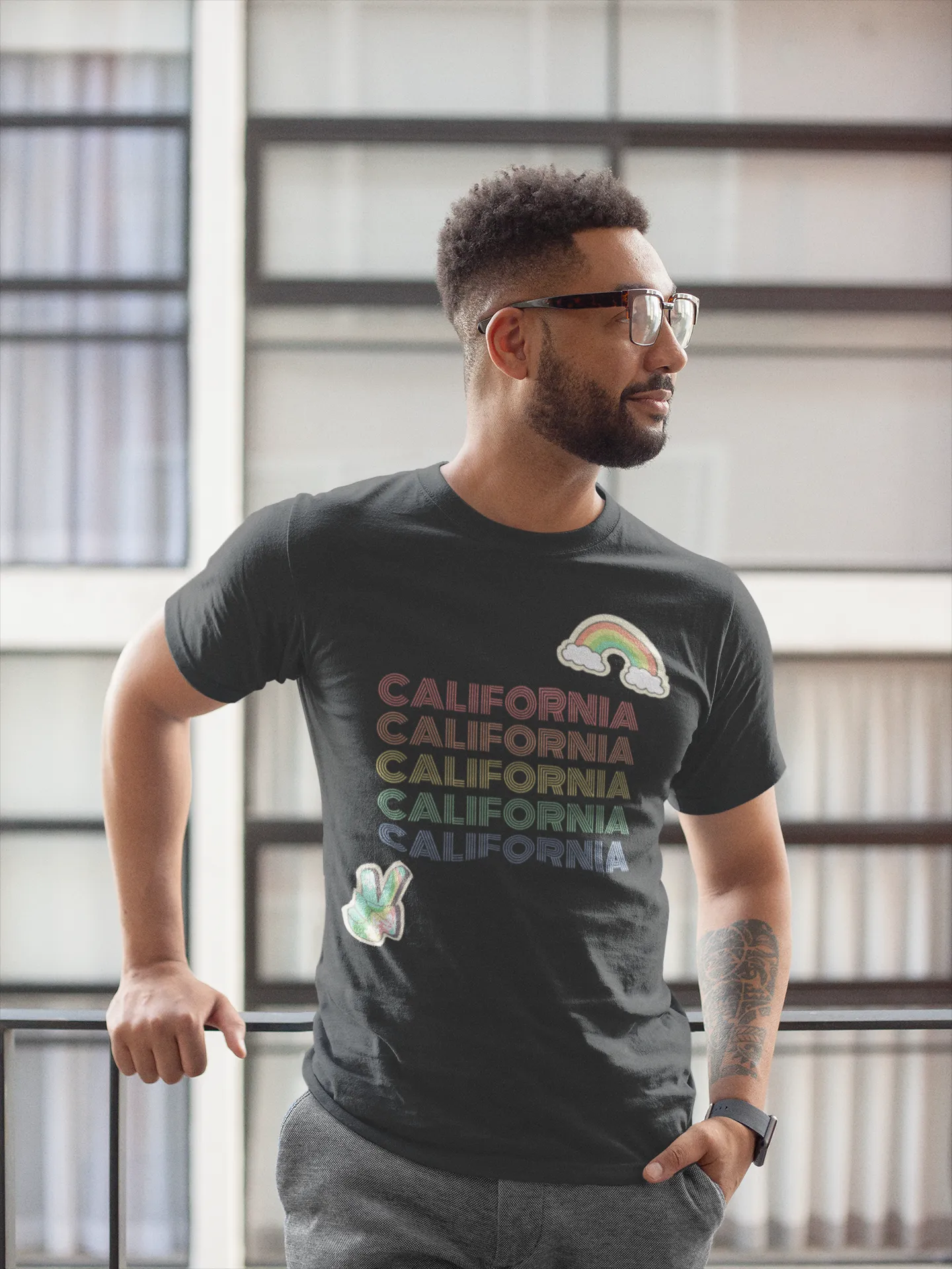 Peace Love & California Tee