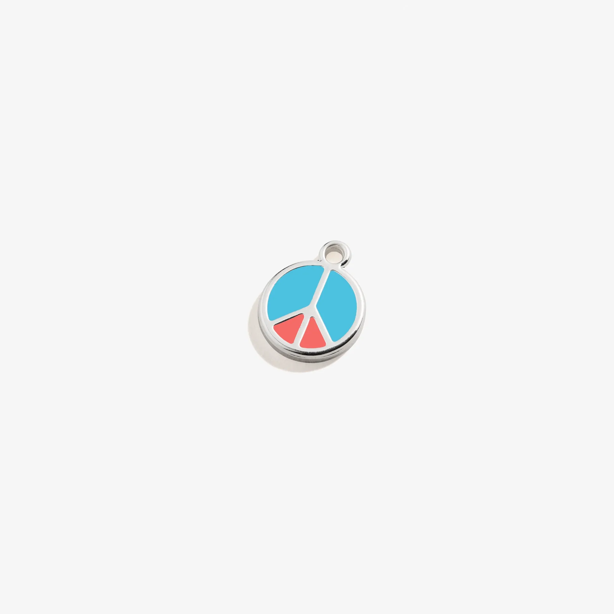 Peace Sign Hoop Earring Charm