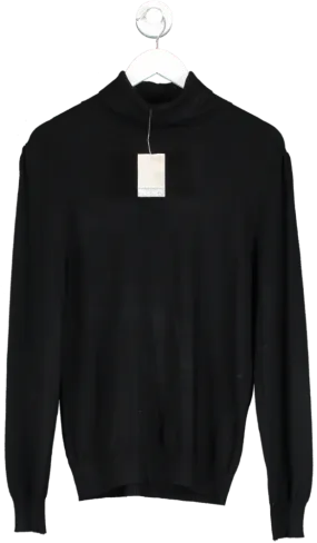 Peacocks Black Roll Neck Jumper UK 14