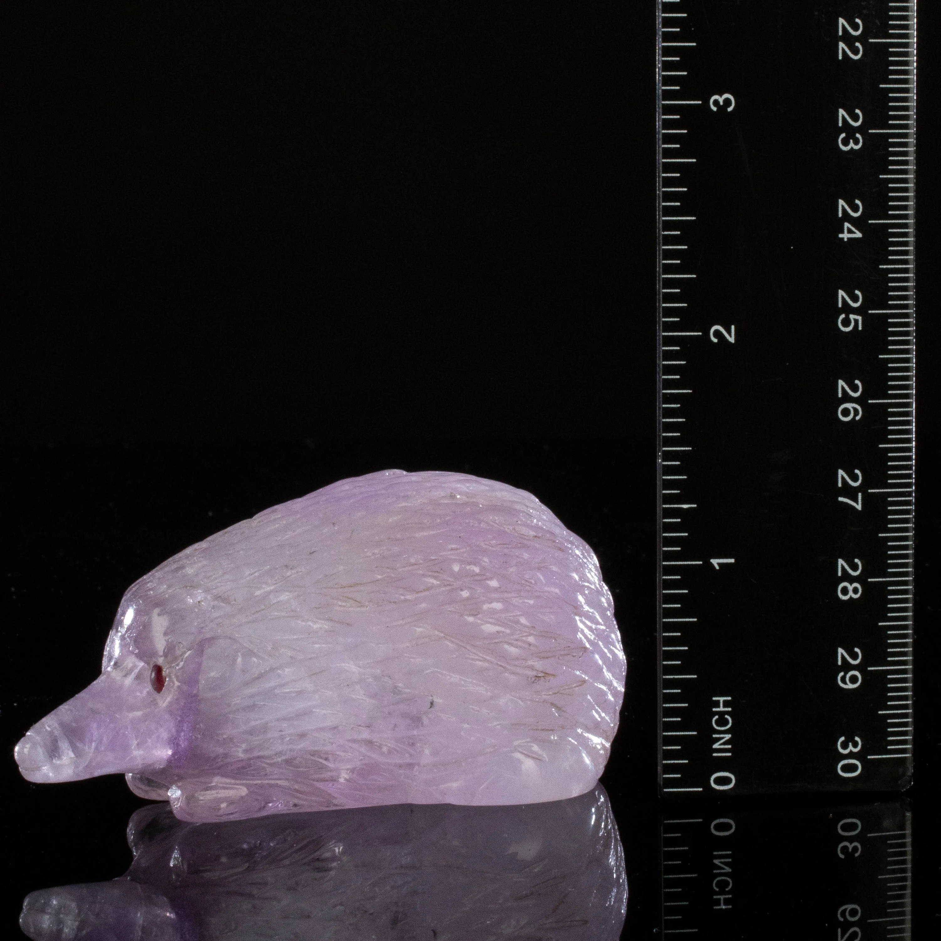 Peter Muller Amethyst Porcupine Carving