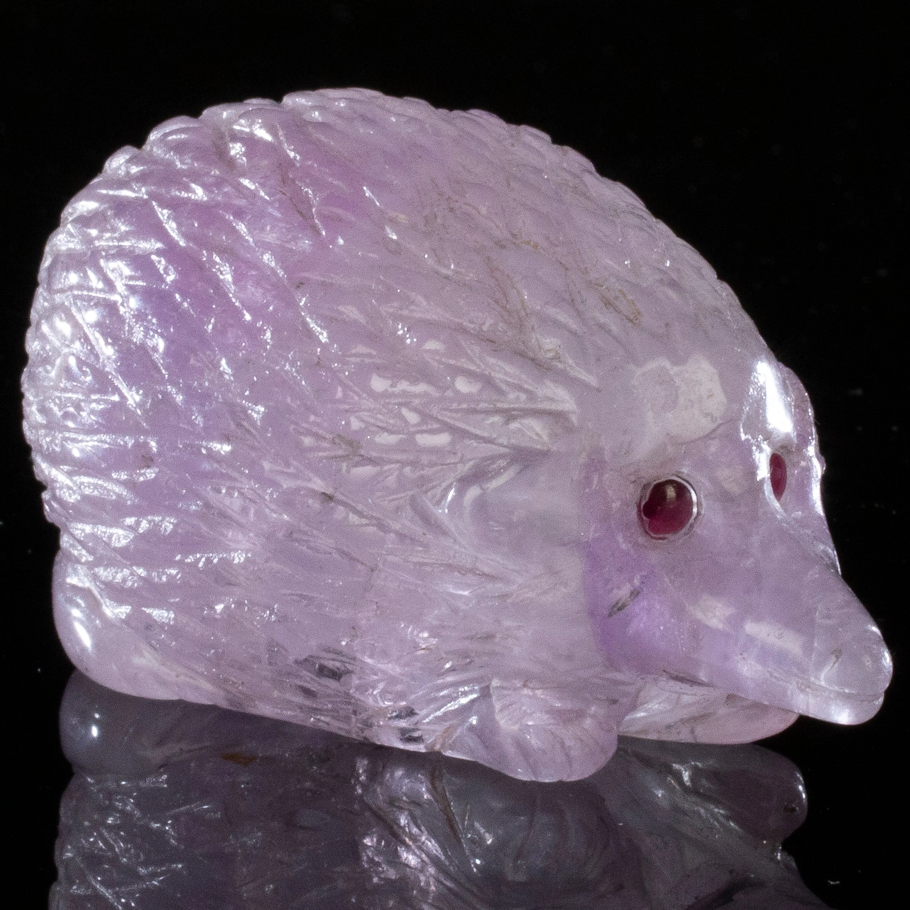 Peter Muller Amethyst Porcupine Carving