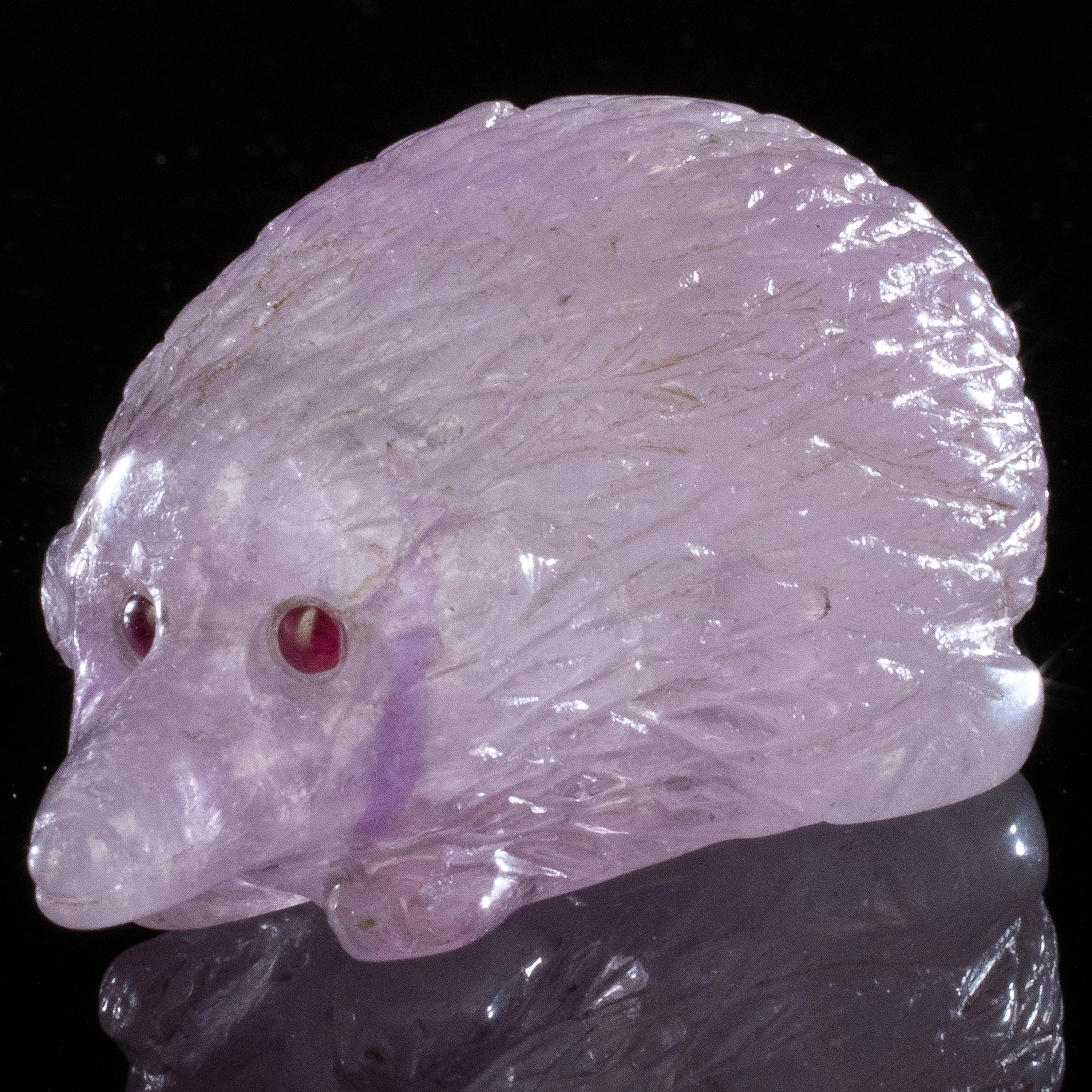 Peter Muller Amethyst Porcupine Carving