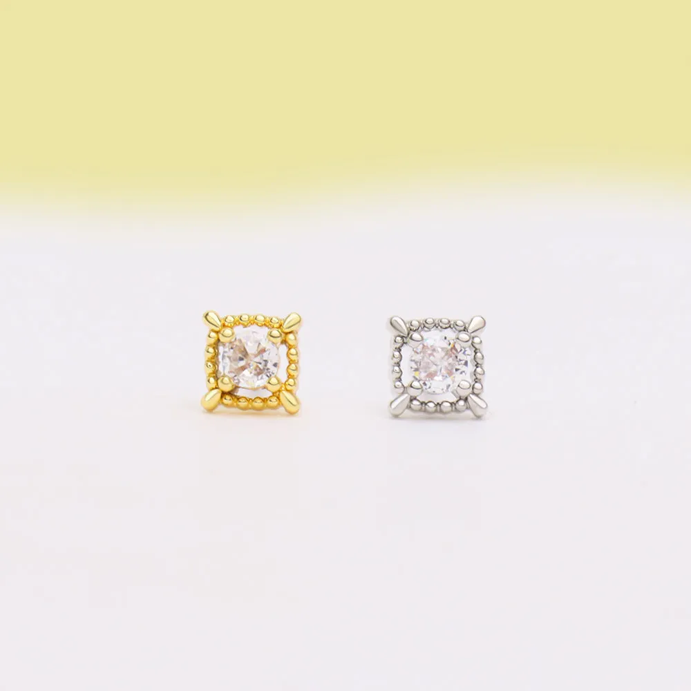 Petite Square Stud