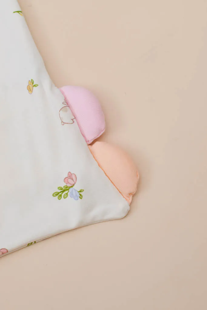 Pillow Case - Floral Bunny (Pillow not included)