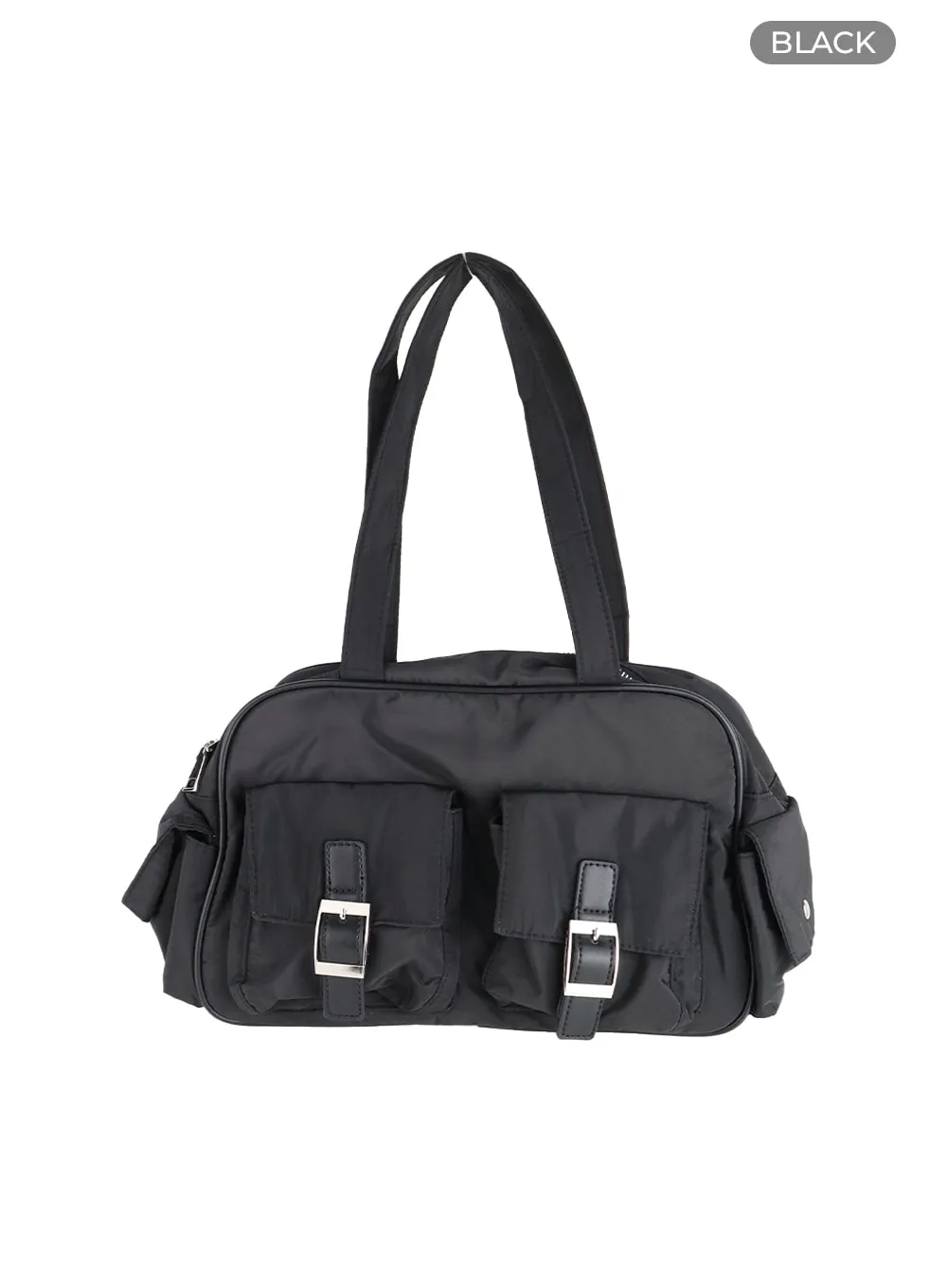 Pocket Nylon Shoulder Bag OM408