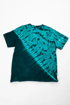 Psychedelic Diagonal Tie Dye T-Shirt