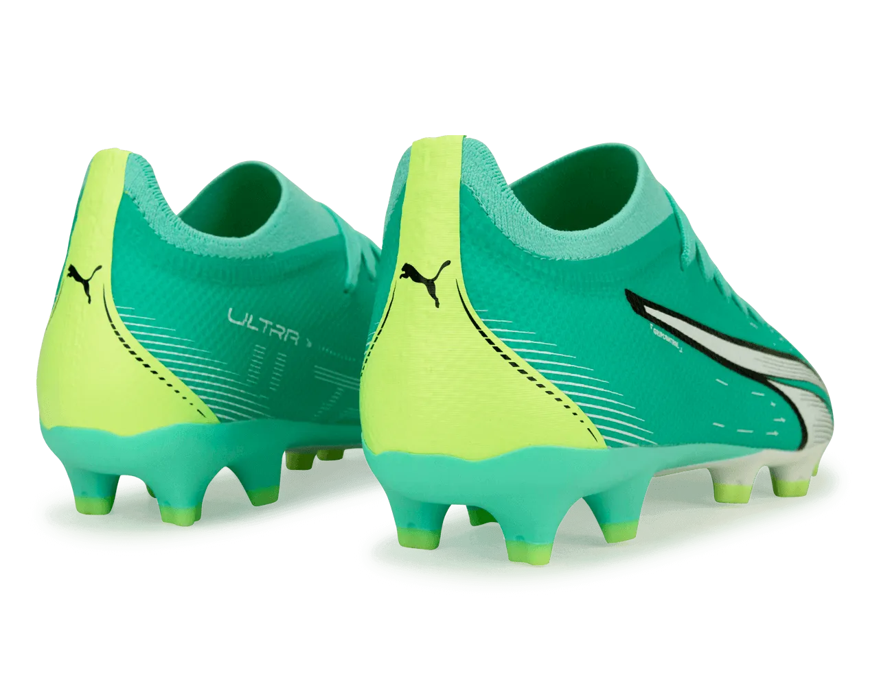 PUMA Men's Ultra Match FG/AG Pepper Mint/Yellow