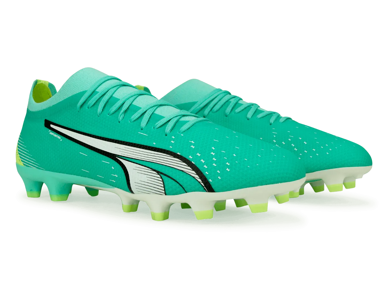 PUMA Men's Ultra Match FG/AG Pepper Mint/Yellow