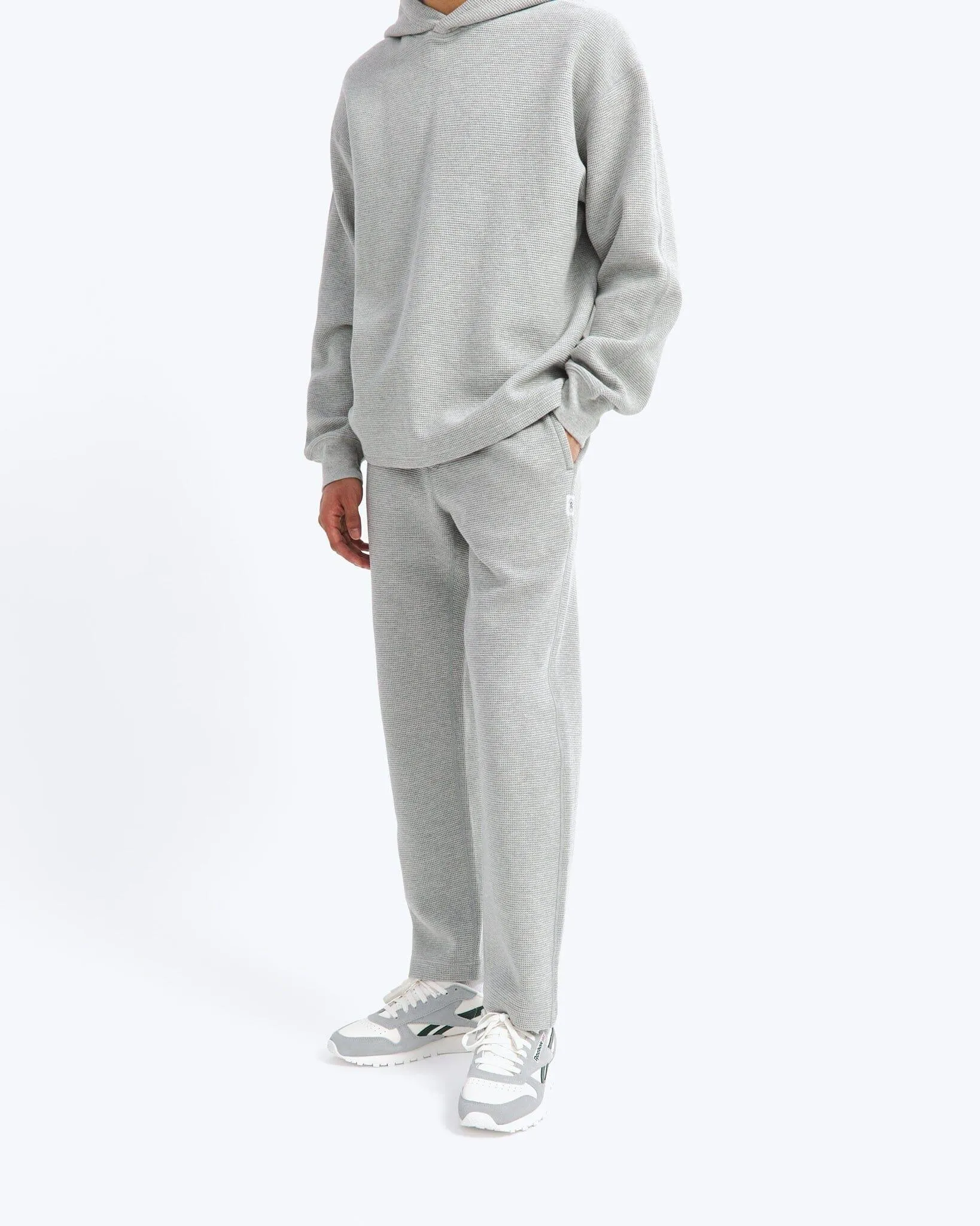 Reigning Champ - Flatback Thermal Pant - Heather Grey