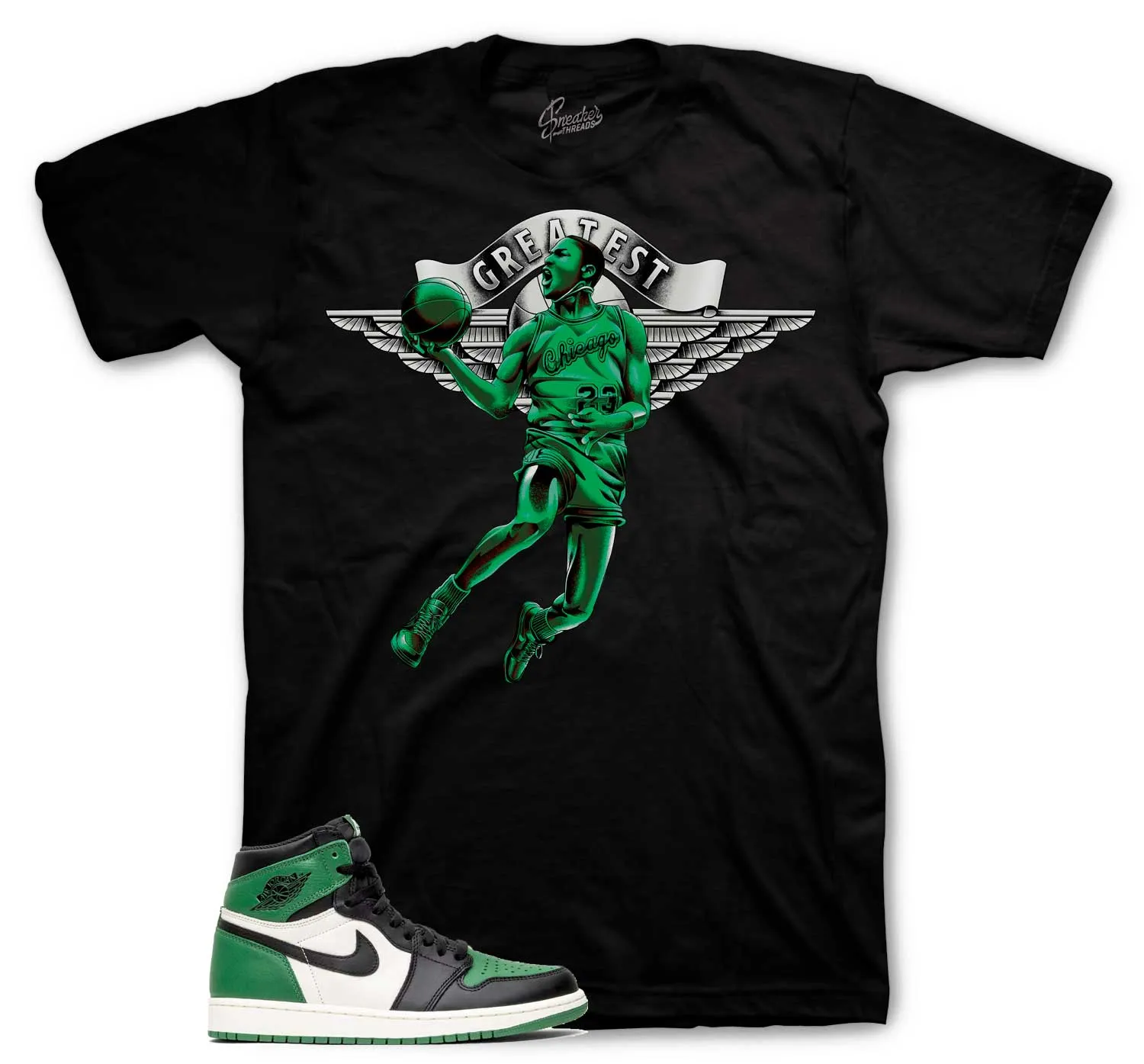 Retro 1 Lucky Green Greatest Shirt