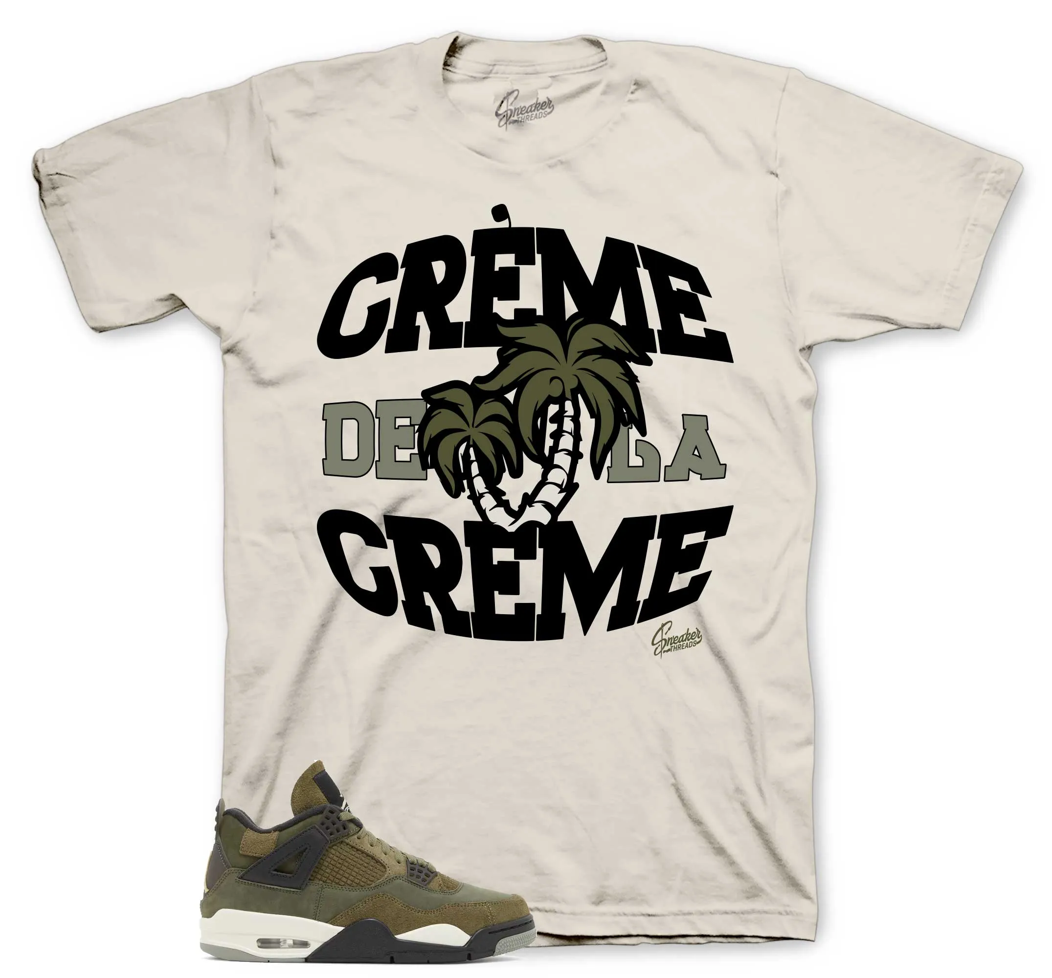 Retro 4 Craft Olive Creme Shirt