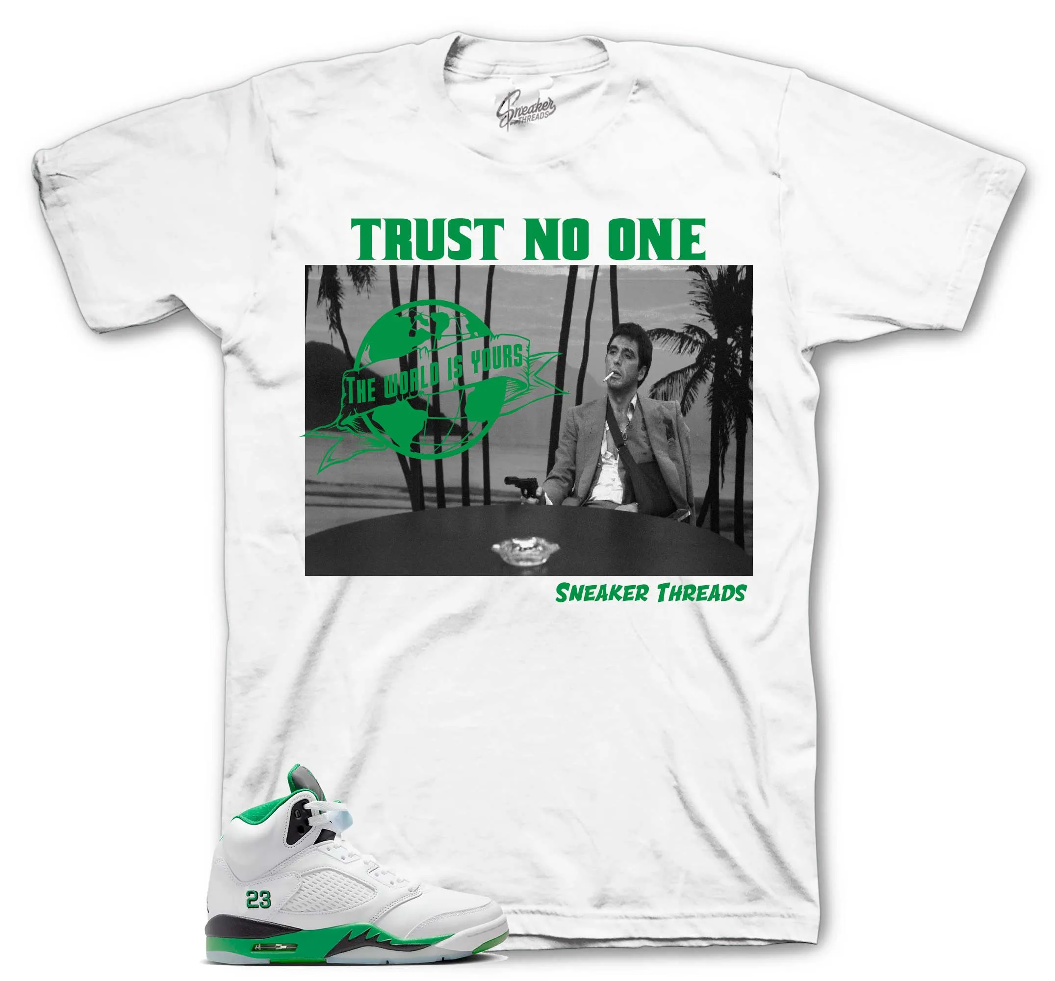 Retro 5 Lucky Green Tony knows Shirt