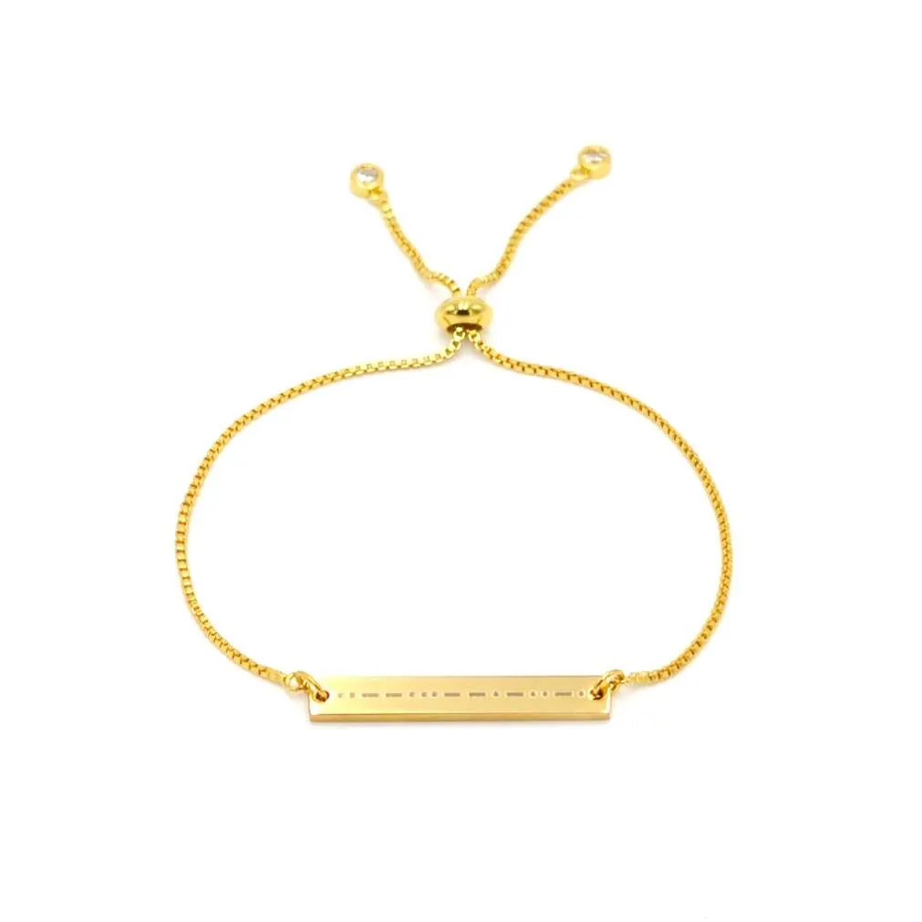 RORY - ENGRAVED MORSE CODE BRACELET