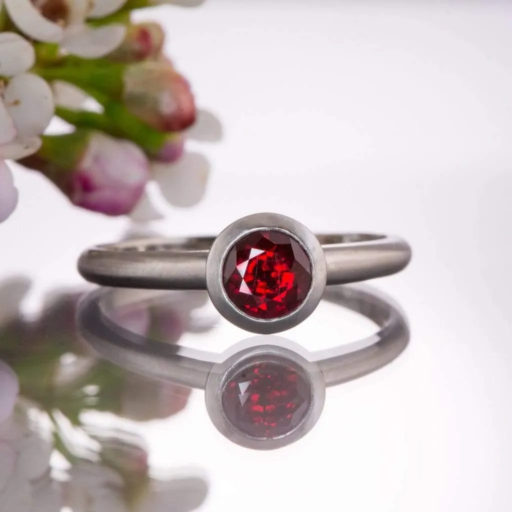 Round Cut Lab Created Ruby Gemstone