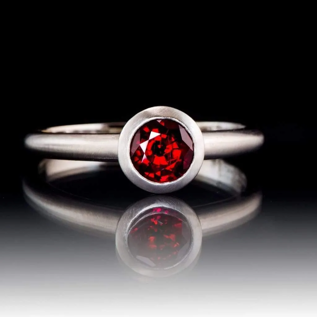 Round Cut Lab Created Ruby Gemstone