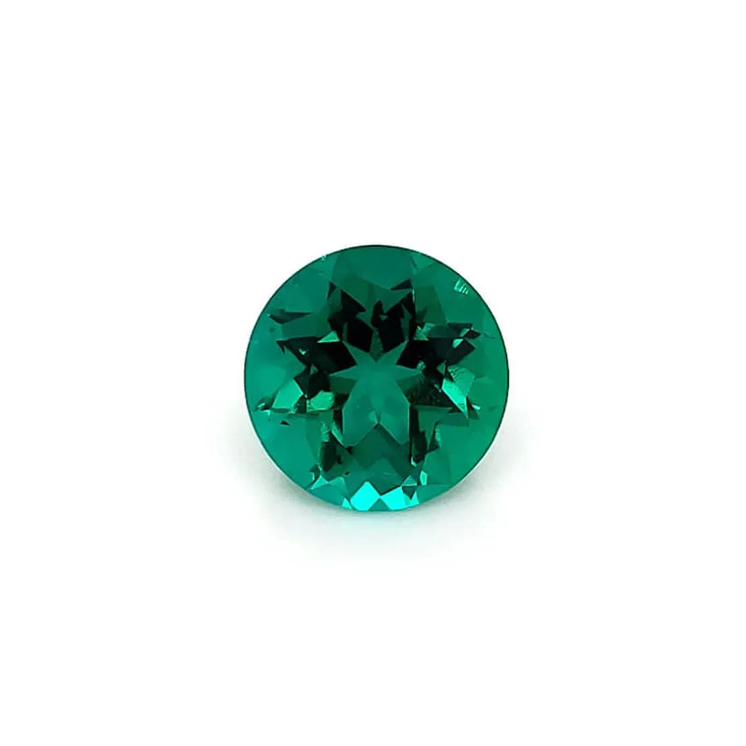 Round lab Grown Emerald Loose Stone