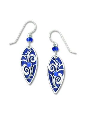 Royal Blue Marquis Filigree Earrings by Adajio