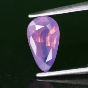 Sapphire opalescent | natural, mermaid pinkish purple, pear cut *8x4.5mm, VS 0.87ct