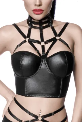 Saresia Wetlook Harness Top