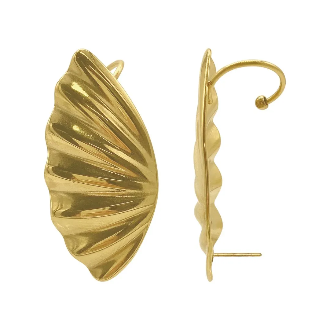 Scalloped Ear Cuff gold