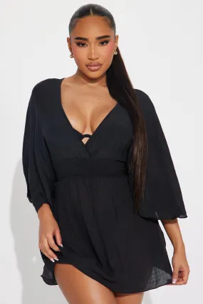 Shayna Cover Up Dress - Black