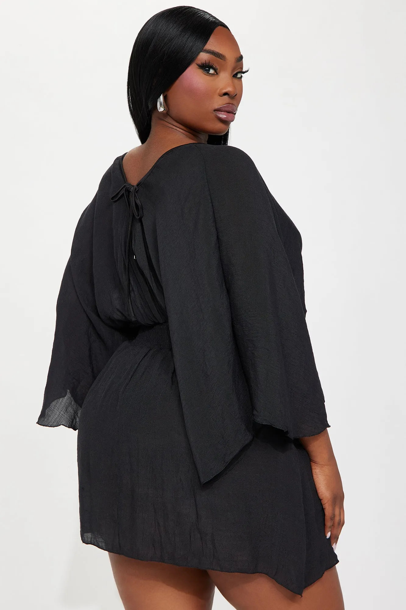 Shayna Cover Up Dress - Black