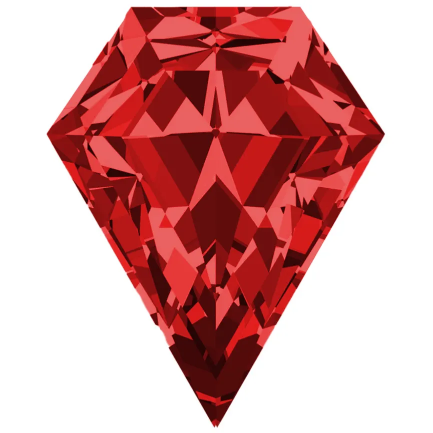 Shield FAB Lab-Grown Padparadscha Sapphire Gems