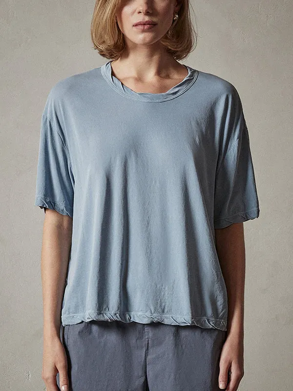 Short Sleeve Gauge Fresca Tee in Bluestone Pigment