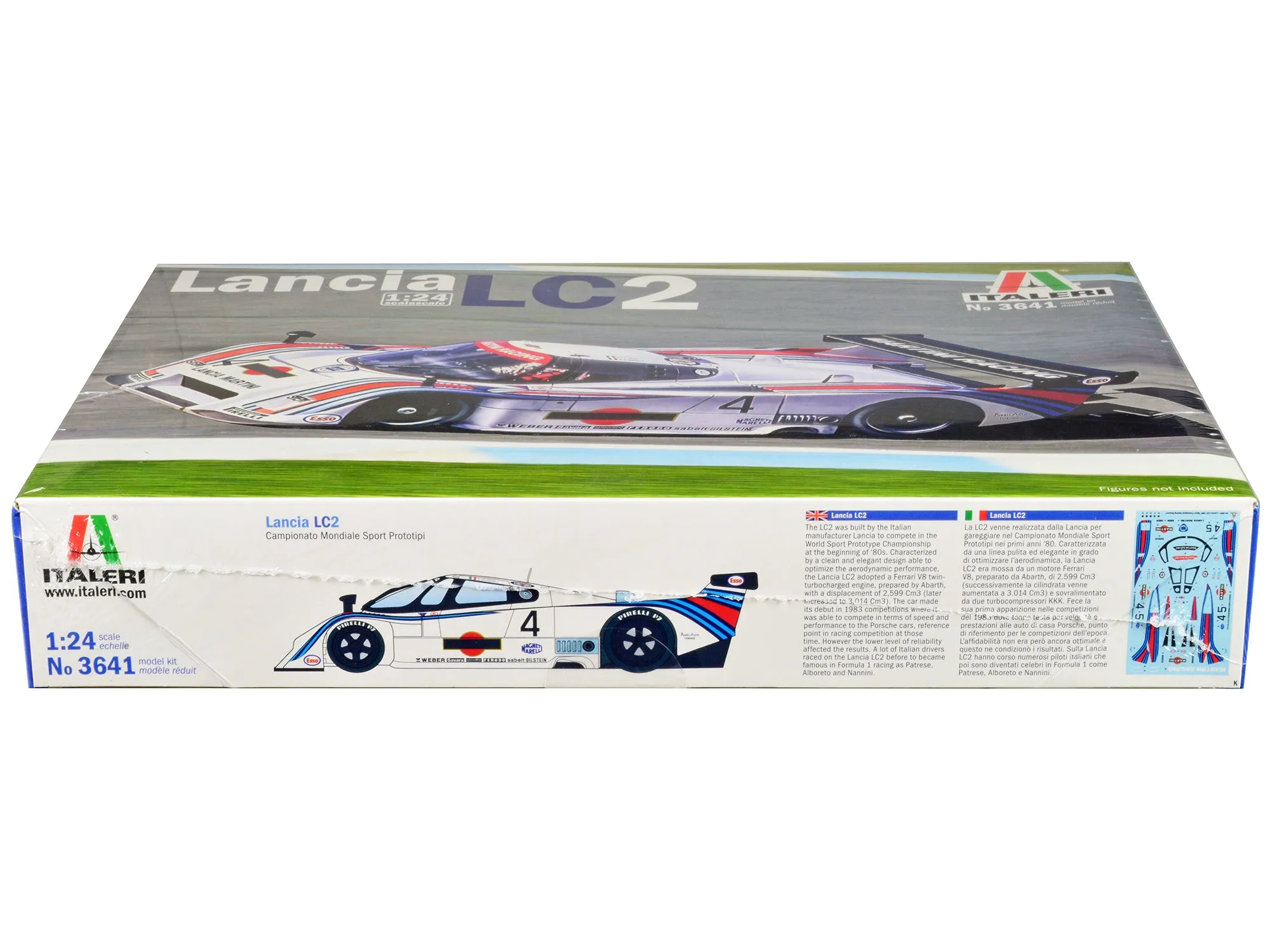 Skill 3 Model Kit Lancia LC2 World Sport Prototype Championship 1/24 Scale Model by Italeri