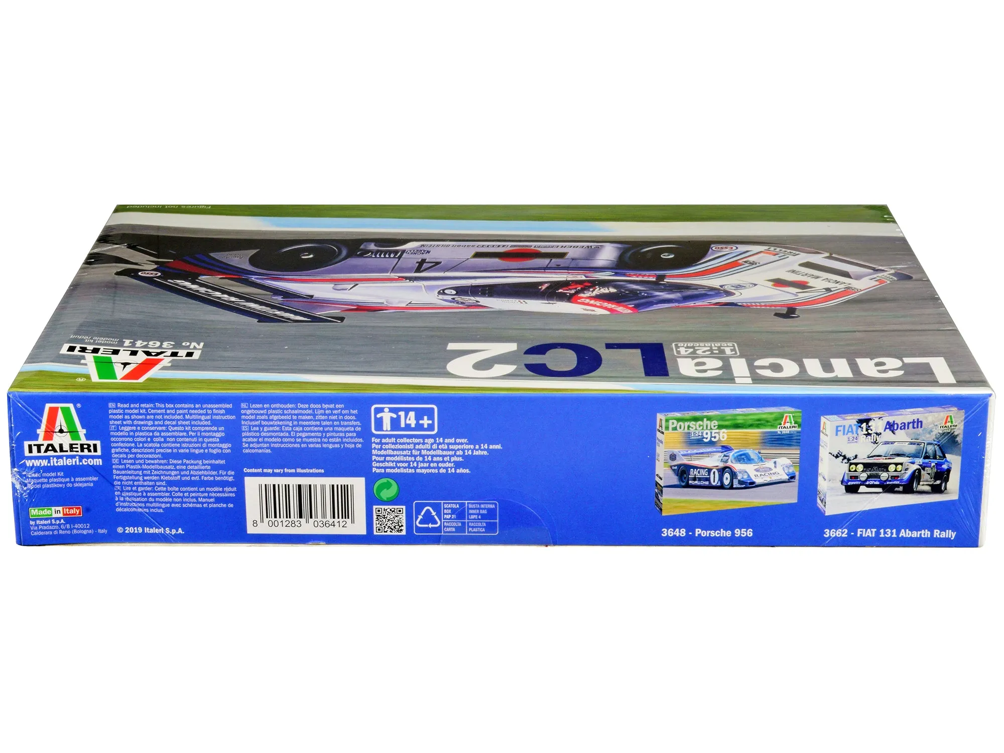 Skill 3 Model Kit Lancia LC2 World Sport Prototype Championship 1/24 Scale Model by Italeri