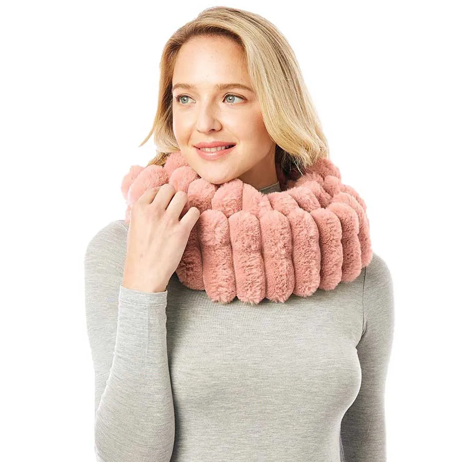 Soft Faux Fur Infinity Scarf