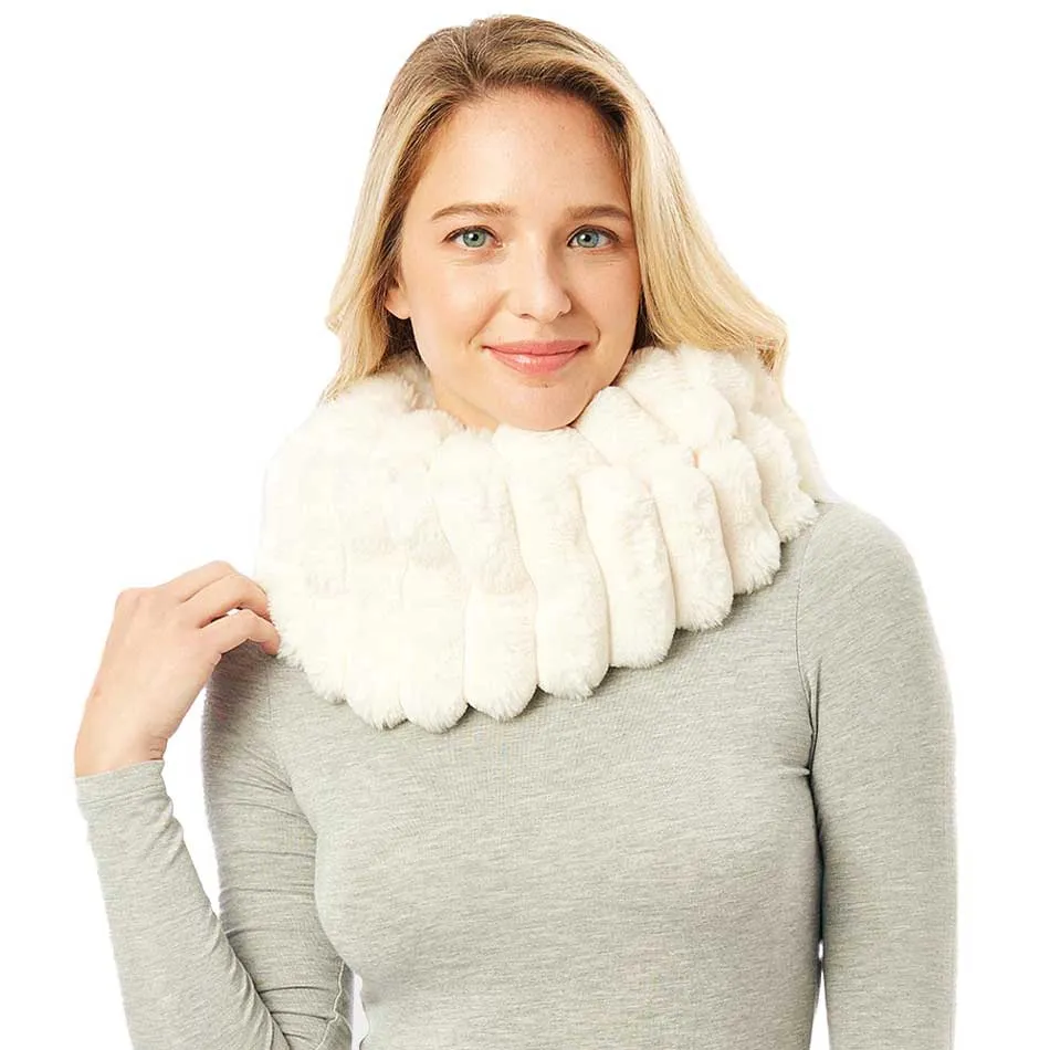 Soft Faux Fur Infinity Scarf