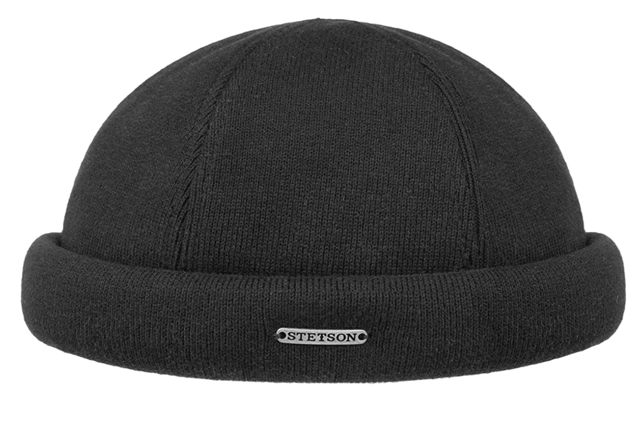 Stetson Cotton knit adjustable Black Docker cap