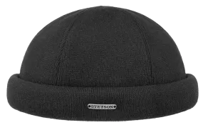 Stetson Cotton knit adjustable Black Docker cap