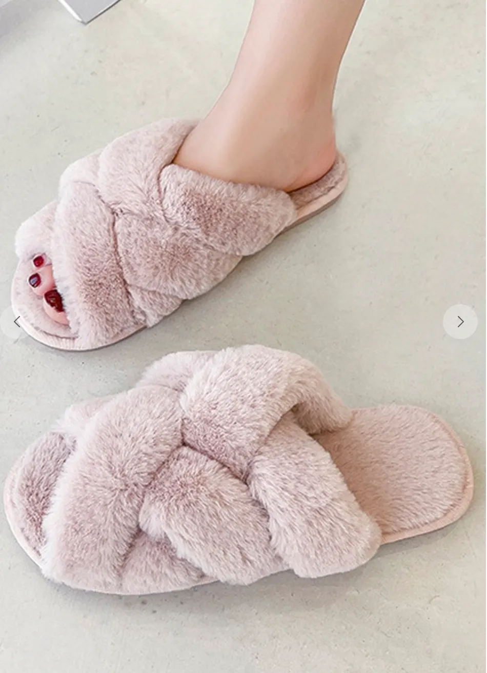 Super Soft Criss Cross Slipper ( 3 colors )