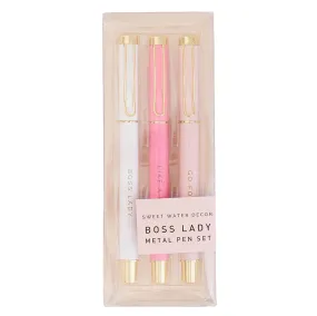 SWEET WATER DECOR | Boss Lady Metal Pen Set