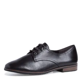 TAMARIS Leather Black Low Shoe