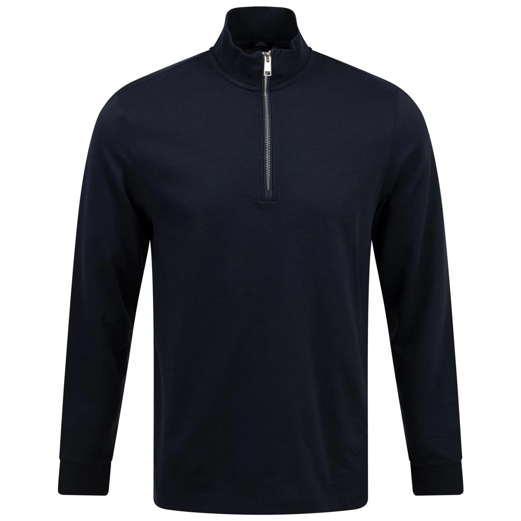 Tenore 20 Slim Fit Cotton LS Polo Dark Blue - SU24